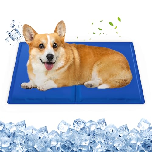 petnf Kühlmatte für Hunde & Katzen – Selbstkühlende Gel-Matte mit Doppelschicht-PVC, Wasserdicht & Kratzfest – Ideal für Zuhause, Auto, Garten – 40x50cm von petnf