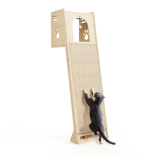 Petour Vielseitiger Kratzbaum für Indoor-Katzen, Katzenturm mit Kratzmatte, lustige Katzenbälle, kreatives Katzenhaus Katzennest zum Sonnenbaden, Entspannen und Sightseeing Petour Vielseitiger Kratzbaum für Indoor-Katzen, Katzenturm mit Kratzmatte, lustige Katzenbälle, kreatives Katzenhaus Katzennest zum Sonnenbaden, Entspannen und Sightseeing von petour
