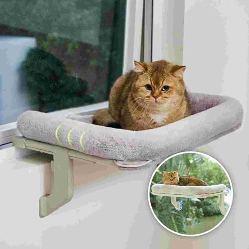 petsome Vielseitige Katzen-Fensterstange, verstellbare Katzenhängematte für große Katzen, Befestigung auf Fensterbänken, Nachttisch oder Glas, einfache Installation und Entfernung, waschbarer petsome Vielseitige Katzen-Fensterstange, verstellbare Katzenhängematte für große Katzen, Befestigung auf Fensterbänken, Nachttisch oder Glas, einfache Installation und Entfernung, waschbarer von petsome