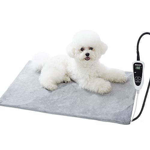 pettycare Heizkissen für Haustiere für Hunde und Katzen, elektrische Heizung mit Stahlkabel, 25-stufiger Timer und Heizkissen für den Innenbereich pettycare Heizkissen für Haustiere für Hunde und Katzen, elektrische Heizung mit Stahlkabel, 25-stufiger Timer und Heizkissen für den Innenbereich von pettycare
