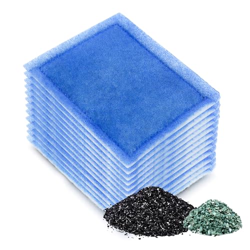 Aquarium 12 Pack Rite-Size C Filterkartuschen mit Zeolith, kompatibel mit Penguin PRO Power Filters 275/375, Power Filters 200/350​ von pewyoke