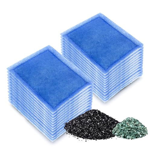 Aquarium 24 Stück Rite-Size C Filterkartuschen mit Zeolith, kompatibel mit Penguin PRO Power Filters 275/375, Power Filters 200/350 von pewyoke