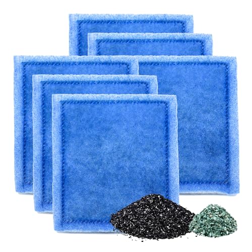 Aquarium 6 Pack Rite-Size C Filterkartuschen mit Zeolith, kompatibel mit Penguin PRO Power Filters 275/375, Power Filters 200/350​ von pewyoke