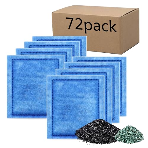 Aquarium 72 Pack Rite-Size C Filterkartuschen mit Zeolith, kompatibel mit Penguin PRO Power Filters 275/375, Power Filters 200/350​ von pewyoke