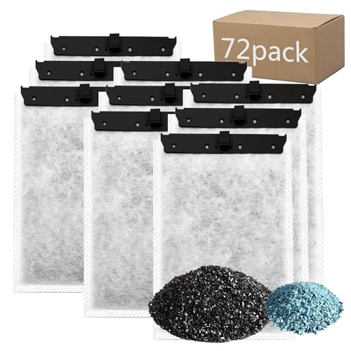 Aquarium 72 Stück Medium Filterkartuschen mit Zeolith, kompatibel mit Whisper Filters 10i, IQ10, PF10 Power Filters Aquarium 72 Stück Medium Filterkartuschen mit Zeolith, kompatibel mit Whisper Filters 10i, IQ10, PF10 Power Filters von pewyoke
