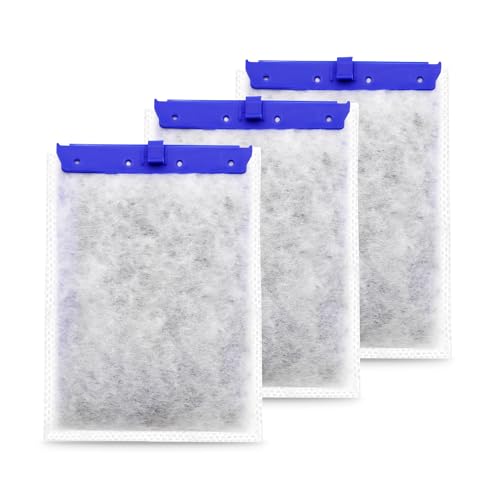 pewyoke Aquarium-Filterkartusche kompatibel mit Whisper Power-Filtern, Ersatz-Filterkartuschen Bio-Bag für Tetra ReptoFilte (groß, 3er-Pack) von pewyoke