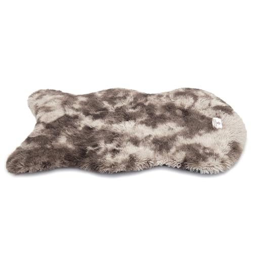 pfoten&nasen® Wasserdichtes Hundebett Orthopädisch [Braun/Weiß, 110x70cm], Hundematte Waschbar, Orthopädisches Hundebett Für Mittelgroße Hunde, Hundematratze, Hundekissen Waschbar, Hundeteppich. von pfoten&nasen