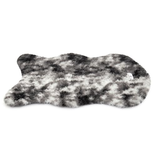 pfoten&nasen® Wasserdichtes Hundebett Orthopädisch [Grau/Weiß, 128x80cm], Hundematte Waschbar, Orthopädisches Hundebett Für Große Hunde, Hundematratze, Hundekissen Waschbar, Hundeteppich. von pfoten&nasen