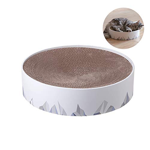 pidan Katzenkratznapf Katze Karton Pad für Indoor Katzen Lounge - Runde Katzenkratzer Couch Bett mit geometrischem Muster pidan Katzenkratznapf Katze Karton Pad für Indoor Katzen Lounge - Runde Katzenkratzer Couch Bett mit geometrischem Muster von pidan