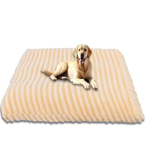 Extra großes Hundebett, rutschfestes Hundebett, waschbares Hundekissen, Haustiermatte mit abnehmbarem Bezug, weiches, warmes Hundekissen, Haustiermatratze, Gelb, 65 x 45 cm Extra großes Hundebett, rutschfestes Hundebett, waschbares Hundekissen, Haustiermatte mit abnehmbarem Bezug, weiches, warmes Hundekissen, Haustiermatratze, Gelb, 65 x 45 cm von ping bu