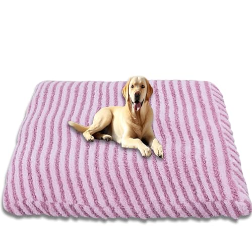 Extra großes Hundebett, rutschfestes Hundebett, waschbares Hundekissen, Haustiermatte mit abnehmbarem Bezug, weiches, warmes Hundekissen, Haustiermatratze, Lila, 40 x 30 cm von ping bu