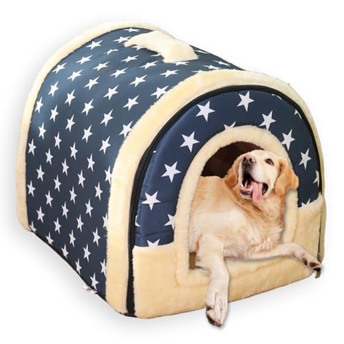 Großes Hundehütte, 2-in-1-Haustierhöhle, abnehmbar, waschbar, luxuriöses Welpen-Katzenhaus mit weichem Kissen, faltbar, warmes Haustierbett, Iglu-Kisten-Matratze, rutschfest, C, 35 x 32 x 28 cm Großes Hundehütte, 2-in-1-Haustierhöhle, abnehmbar, waschbar, luxuriöses Welpen-Katzenhaus mit weichem Kissen, faltbar, warmes Haustierbett, Iglu-Kisten-Matratze, rutschfest, C, 35 x 32 x 28 cm von ping bu