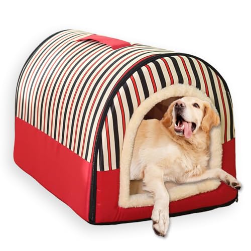 Großes Hundehütte, 2-in-1-Haustierhöhle, abnehmbar, waschbar, luxuriöses Welpen-Katzenhaus mit weichem Kissen, faltbar, warmes Haustierbett, Iglu-Kisten-Matratze, rutschfest, Größe L, 35 x 32 x 28 cm Großes Hundehütte, 2-in-1-Haustierhöhle, abnehmbar, waschbar, luxuriöses Welpen-Katzenhaus mit weichem Kissen, faltbar, warmes Haustierbett, Iglu-Kisten-Matratze, rutschfest, Größe L, 35 x 32 x 28 cm von ping bu