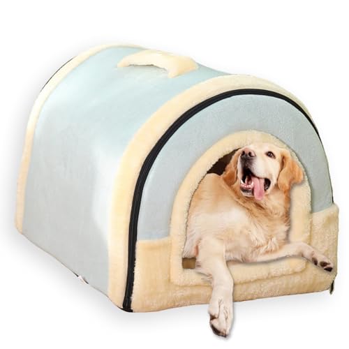 Großes Hundehütte, 2-in-1-Haustierhöhle, abnehmbar, waschbar, luxuriöses Welpen-Katzenhaus mit weichem Kissen, faltbares, warmes Haustierbett, Iglu-Kisten-Matratze, rutschfest, Größe M, 75 x 55 x 53 Großes Hundehütte, 2-in-1-Haustierhöhle, abnehmbar, waschbar, luxuriöses Welpen-Katzenhaus mit weichem Kissen, faltbares, warmes Haustierbett, Iglu-Kisten-Matratze, rutschfest, Größe M, 75 x 55 x 53 von ping bu