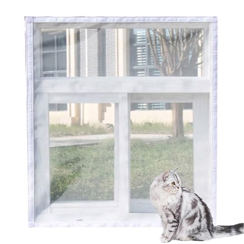Katzen-Balkonnetze, Fensterschutz, Fliegengitter, Moskitonetz, kratzfest, Insektenstiche, DIY-Größe (100 x 180 cm, A) von ping bu