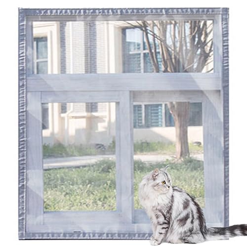 Katzen-Balkonnetze, Fensterschutz, Fliegengitter, Moskitonetz, kratzfest, Insektenstiche, DIY-Größe (100 x 200 cm, E) von ping bu