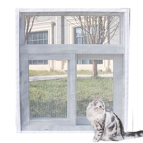 Katzen-Balkonnetze, Fensterschutz, Fliegengitter, Moskitonetz, kratzfest, Insektenstiche, DIY-Größe (160 x 200 cm, D) von ping bu