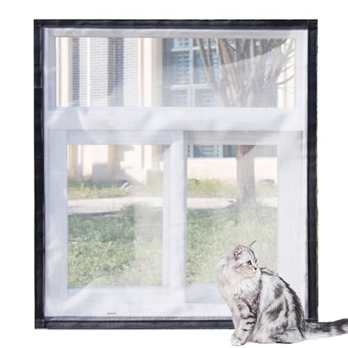 Katzen-Balkonnetze, Fensterschutz, Fliegengitter, Moskitonetz, kratzfest, Insektenstiche, DIY-Größe (60 x 120 cm, C) von ping bu