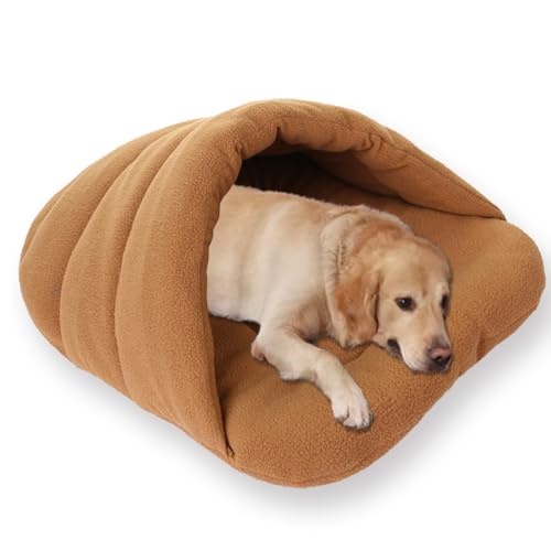 Katzenhaus für den Innenbereich, waschbar, Haustierhöhle mit weichem Kissen, luxuriös, abnehmbar, beruhigendes Hundehaus, Anti-Angst, warmes Haustierbett, rutschfestes Sofa, Zwinger (L-68 x 58 x 28 cm von ping bu