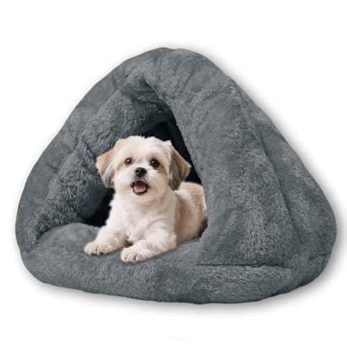 Warmes Hundehaus, Baumwolle, gepolstert, kleiner, beruhigender Hund, atmungsaktiv, mittelgroß, niedliche Hausschuhe, geformte Betten für den Innenbereich, Katzenschlafsack, faltbar, waschbar (M, 45 x Warmes Hundehaus, Baumwolle, gepolstert, kleiner, beruhigender Hund, atmungsaktiv, mittelgroß, niedliche Hausschuhe, geformte Betten für den Innenbereich, Katzenschlafsack, faltbar, waschbar (M, 45 x von ping bu