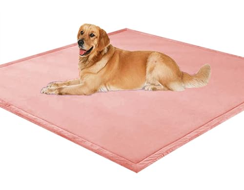 ping bu Hundebett Platzdeckchen weich Koralle samtig Hund Kissen Haustierunterlage Rutschfest, Waschbar, warmer Teppich für Klein, mittel und von ping bu