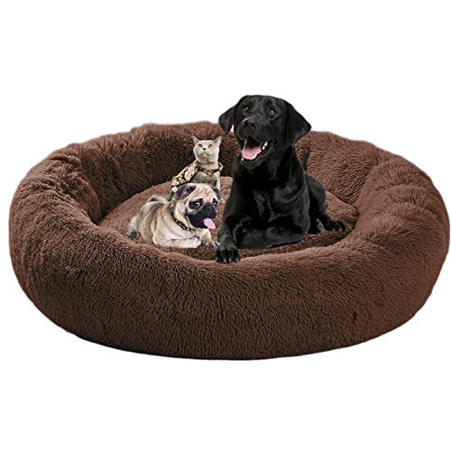 ping bu Hundebett für große Hunde, XL, Plüsch, extra groß, Kissen 110/120 cm, beruhigendes orthopädisches Hundebett, Donut für mittelgroße und kleine Hunde, Größe XL 80/100 cm, waschbar ping bu Hundebett für große Hunde, XL, Plüsch, extra groß, Kissen 110/120 cm, beruhigendes orthopädisches Hundebett, Donut für mittelgroße und kleine Hunde, Größe XL 80/100 cm, waschbar von ping bu