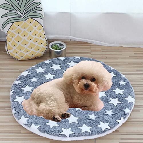 Runde warme Hundebettmatte, weiche Welpenpolster, wiederverwendbar, dick, niedlich, wendbar, gemütlich, passend für die meisten Haustiere Runde warme Hundebettmatte, weiche Welpenpolster, wiederverwendbar, dick, niedlich, wendbar, gemütlich, passend für die meisten Haustiere von ping bu