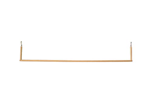 pipano 1 Meter breite Vogelschaukel 12 mm, 30-100 cm breit + 2 Karabiner, Vogelkäfig, Voliere, Wellensittich, VBKA12 (80 cm breit) von pipano