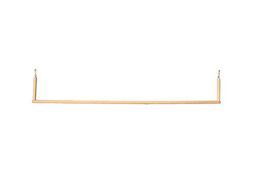 pipano 1 Meter breite Vogelschaukel 14 mm, 30-100 cm breit + 2 Karabiner, Vogelkäfig, Voliere, Wellensittich, VBKA14 (100 cm / 1 Meter breit) von pipano