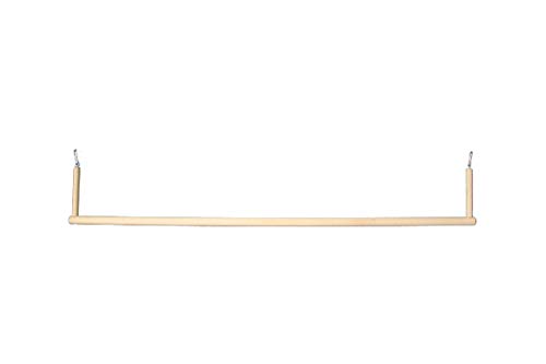 pipano 1 Meter breite Vogelschaukel 20 mm, 30-100 cm breit + 2 Karabiner, Vogelkäfig, Voliere, Wellensittich, VBKA20 (60 cm breit) von pipano
