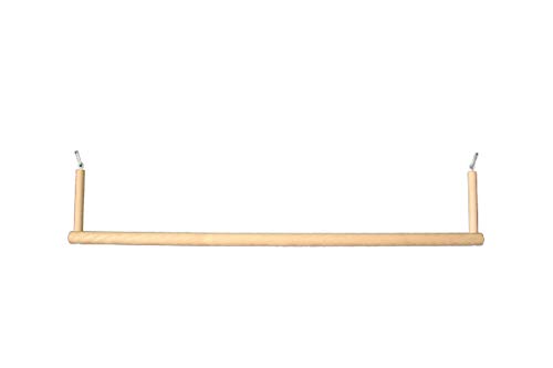 pipano 1 Meter breite Vogelschaukel 30 mm, 30-100 cm breit + 2 Karabiner, Vogelkäfig, Voliere, Wellensittich, VBKA30 (100 cm / 1 Meter breit) von pipano