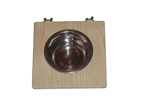 pipano Futternapf Sitzbrett 20 x 20 cm, 0,4 Liter für Vogelkäfig, Nymphensittich, SF2004 pipano Futternapf Sitzbrett 20 x 20 cm, 0,4 Liter für Vogelkäfig, Nymphensittich, SF2004 von pipano