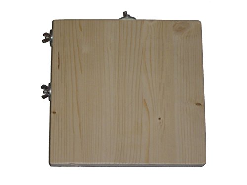 pipano Sitzbrett Ecke 25 x 25 cm für Vogelkäfig, Sitzecke, Schlafplatz, Kanarienvogel, Wellensittich, Nymphensittich, SE2525 von pipano