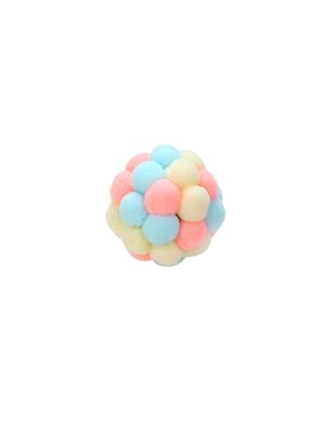 pipisweet Katzenspielzeug, bunt, handgefertigt, Glockenball, elastischer Ball, interaktive Jagd, Haustierzubehör (himmelblau) von pipisweet