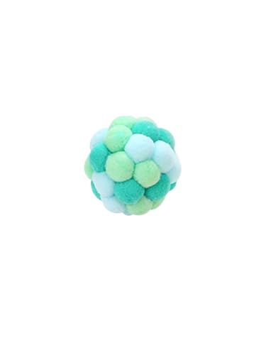 pipisweet Katzenspielzeug, bunter, handgefertigter Glockenball, elastischer Ball, interaktive Jagd, Haustierzubehör (hellgrün) von pipisweet