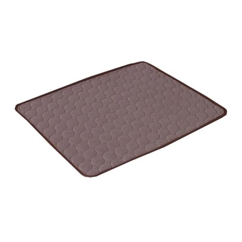 pipisweet Kühlmatte für Hunde, Sommer, Kühlbett, extra groß für kleine und große Hunde, Haustierzubehör, Katze, strapazierfähige Decke, Sofa, Katze, Eiskissen-Decke (Kaffee, S, 50 x 40 cm) von pipisweet