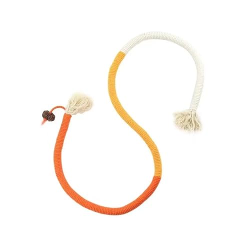 pipisweet Silvervine Katzenspielzeug, interaktives Molar-Baumwollseil, Spielzeug für Haustiere, Zubehör (Orange) von pipisweet