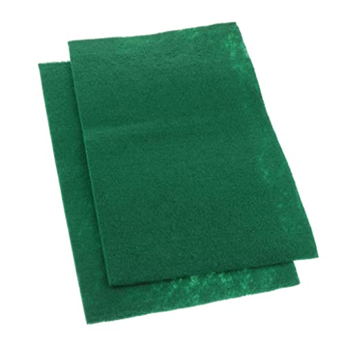 2 Stück grüner Reptilienkäfig-Teppich, feuchtigkeitsbeständig, warme Bodenmatte, 100 x 50 cm von pistro