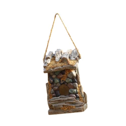 Hängendes Vogelhaus für den Außenbereich, Gartendekoration, Kolibri-Nest, Vogelhütte für Hof, Terrasse, Hinterhof, Ornament von pistro