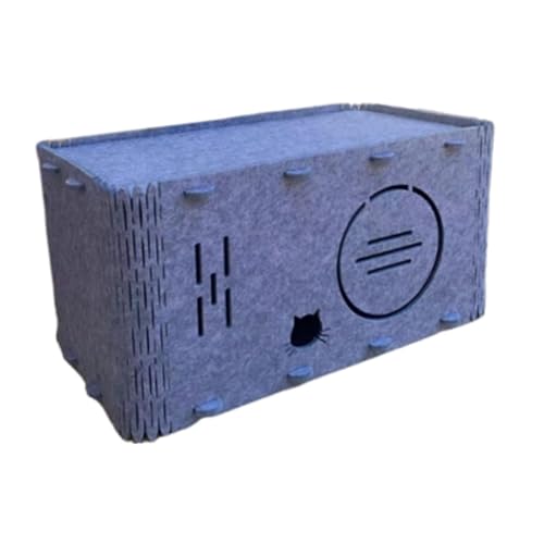 Katzenhaus Kätzchenhöhle aus kratzfestem Filz, faltbar, für Möbelschutz, 60 x 35 x 30 cm Katzenhaus Kätzchenhöhle aus kratzfestem Filz, faltbar, für Möbelschutz, 60 x 35 x 30 cm von pistro