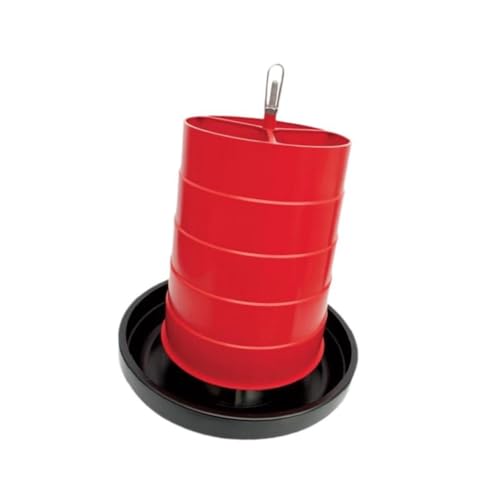 Tragbarer Geflügel-Futterspender und Tränke für Ställe, Anti-Verschütten-Design mit Griff, 40 cm von pistro