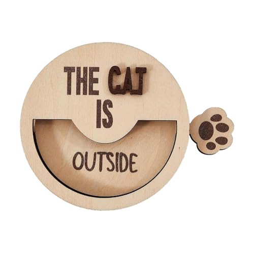 Türschild mit Pfoten-Design aus Holz für Haustiere, Heimdekoration, lustiges Bastelgeschenk für Katzenbesitzer Türschild mit Pfoten-Design aus Holz für Haustiere, Heimdekoration, lustiges Bastelgeschenk für Katzenbesitzer von pistro