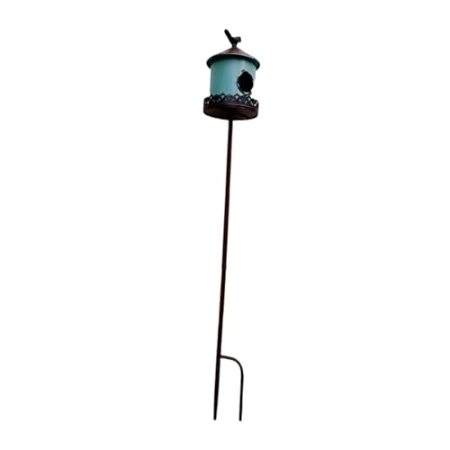 Vogelhaus aus Metall, Vogelkäfig-Figur mit Zylinder-Design, für Garten, Terrasse, Rasen, Weg, Veranda Vogelhaus aus Metall, Vogelkäfig-Figur mit Zylinder-Design, für Garten, Terrasse, Rasen, Weg, Veranda von pistro