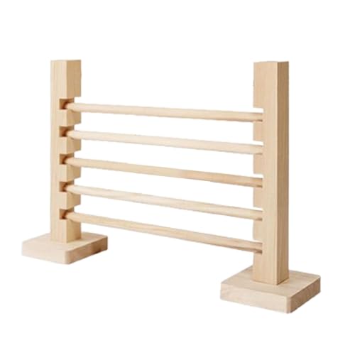 pistro Kaninchen-Sprungstange, Holzspielzeug, verstellbar, für drinnen und draußen, Kaninchenübung, Hindernis-Trainingsspiele für Haustierhase pistro Kaninchen-Sprungstange, Holzspielzeug, verstellbar, für drinnen und draußen, Kaninchenübung, Hindernis-Trainingsspiele für Haustierhase von pistro