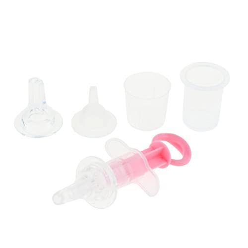 pistro Pet Pill Dropper Feeder Kit für Hunde und Katzen - Medizin Fütterungsspritze mit weichem Silikon Nippel und Becher, sicher und einfach zu bedienen von pistro
