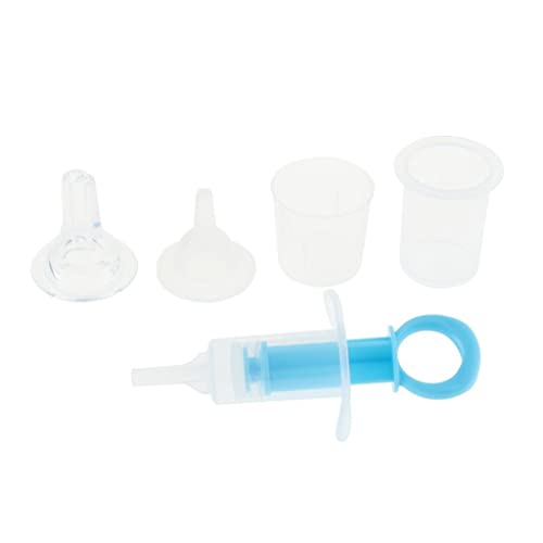pistro Pet Pill Dropper Feeder für Hund & Katze - Einfacher Medikamentenspender für Pillen, Tabletten und Flüssigkeiten, Blau, PP-Kunststoff, inklusive Becher & Nippel von pistro