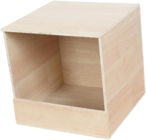 pistro Sittich Nistkasten Holz Papageiennest Vogelfutterspender Holz Brutkasten für Finken, Kanarienvögel, Wellensittiche, mittelgroße & kleine Vögel, für Vogelzucht und Unterbringung (Klein) von pistro
