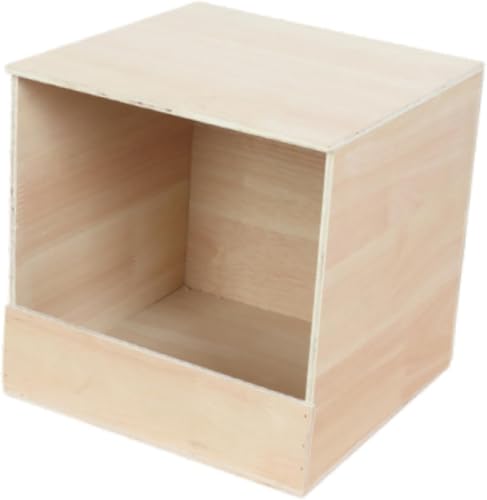 pistro Sittich Nistkasten Holz Papageiennest Vogelfutterspender Holz Brutkasten für Finken, Kanarienvögel, Wellensittiche, mittelgroße & kleine Vögel, für Vogelzucht und Unterbringung (groß) von pistro