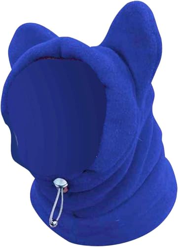 pistro Warme Wintermütze für Haustiere, Polar-Fleece, winddicht, Hundeohrenabdeckung, weiche Lärmschutz-Kopfbedeckung für kaltes Wetter, verstellbar für Wandern und Outdoor-Aktivitäten (Medium) von pistro