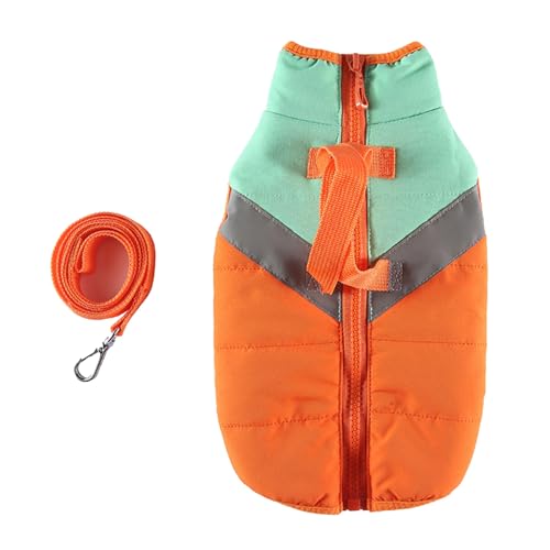 Haustier Wintermantel Hundejacke warm atmungsaktiv Bequeme Baumwolle gepolsterte Winterkleidung für Hunde im Freien Aktivitäten Polyester (S) von plplaaoo